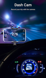 اسکرین شات برنامه Speedometer DigiHUD View- Speed Cam & Widgets 3