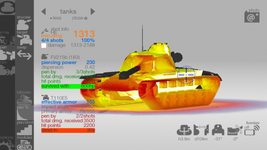 اسکرین شات برنامه Armor Inspector - for WoT 2