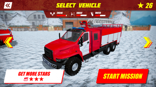 اسکرین شات بازی USSR Winter Rescue Fire Trucks 2