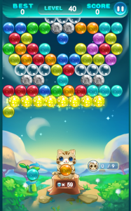 اسکرین شات بازی Bubble Cat 1