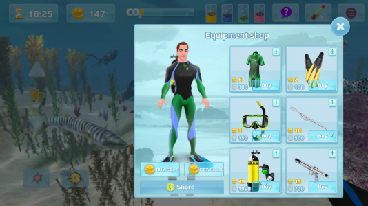 اسکرین شات 3 بازی Hunter underwater spearfishing