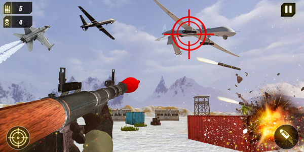 اسکرین شات بازی Military Missile: Sky Jet Game 4