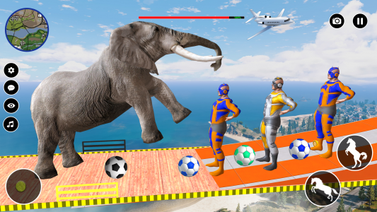 اسکرین شات بازی Superhero Horse Riding Game 3D 4