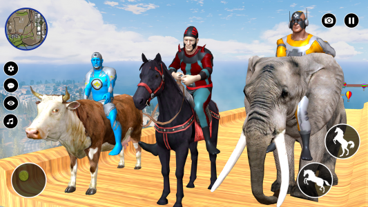 اسکرین شات بازی Superhero Horse Riding Game 3D 3