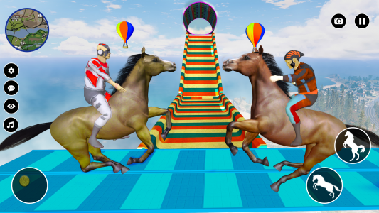 اسکرین شات بازی Superhero Horse Riding Game 3D 2