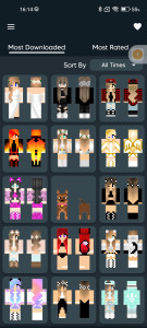 اسکرین شات 4 برنامه Girls Skin for Minecraft