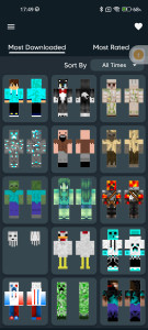 اسکرین شات 4 برنامه Mob Skin for Minecraft