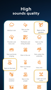 اسکرین شات 6 برنامه Rain Sounds: Relax and Sleep