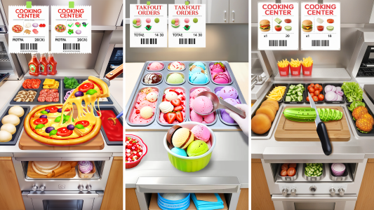 اسکرین شات 1 بازی Cooking Center-Restaurant Game