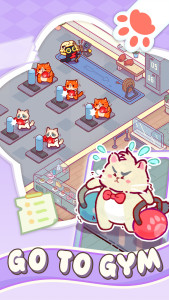 اسکرین شات 3 بازی Kitty Gym - Idle Cat Games