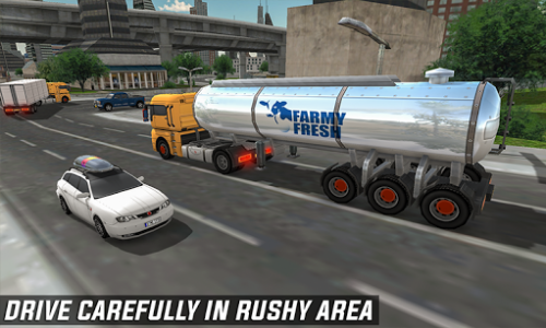 اسکرین شات برنامه Milk Transport Big Truck Simulator 2019 3