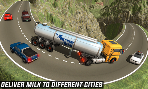 اسکرین شات برنامه Milk Transport Big Truck Simulator 2019 2