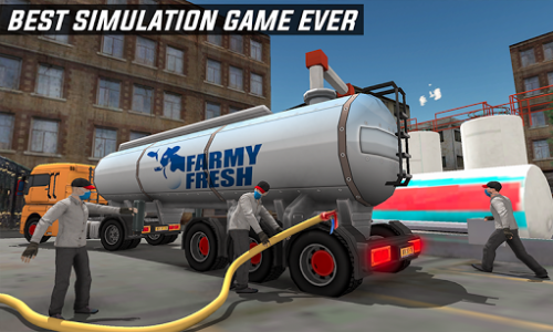 اسکرین شات برنامه Milk Transport Big Truck Simulator 2019 4