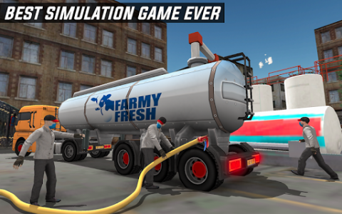 اسکرین شات برنامه Milk Transport Big Truck Simulator 2019 8