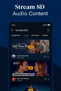 اسکرین شات 1 برنامه 8D Music Player - Media Player