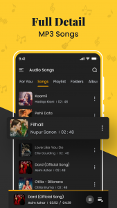 اسکرین شات برنامه 8D Music Player - Mp3 Songs 3