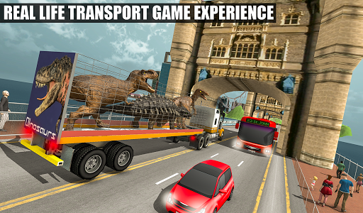 اسکرین شات برنامه Off-Road Jurassic Zoo World Dino Transport Truck 6