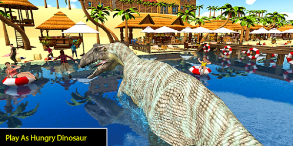 اسکرین شات برنامه Dino Beach Attack simulator 2020 1