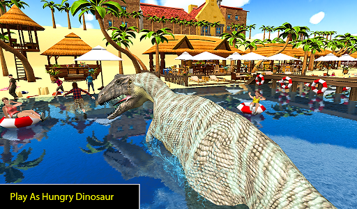 اسکرین شات برنامه Dino Beach Attack simulator 2020 5