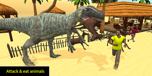 اسکرین شات برنامه Dino Beach Attack simulator 2020 3