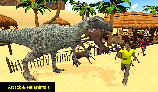 اسکرین شات برنامه Dino Beach Attack simulator 2020 7