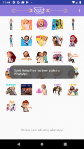 اسکرین شات برنامه DreamWorks TV Spirit Stickers 8
