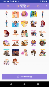 اسکرین شات برنامه DreamWorks TV Spirit Stickers 6