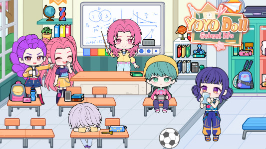 اسکرین شات 1 بازی YOYO School life: girl games