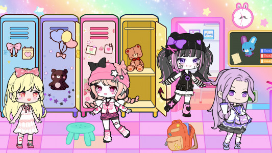 اسکرین شات 2 بازی YOYO Doll School life Dress up