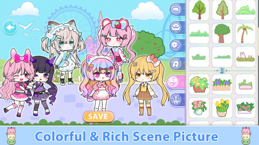 اسکرین شات 1 بازی YOYO Doll Anime Dress Up Game