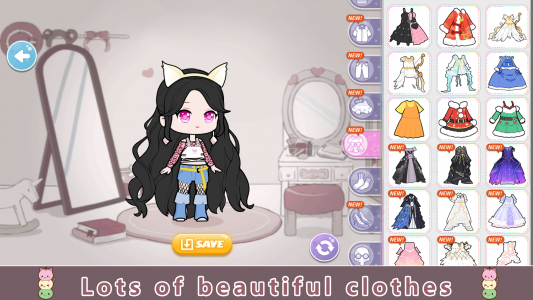 اسکرین شات 5 بازی YOYO Doll Anime Dress Up Game