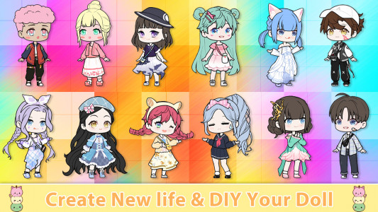 اسکرین شات 4 بازی YOYO Doll Anime Dress Up Game
