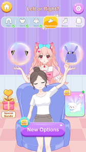 اسکرین شات 4 بازی Left or Right: Anime Dress Up