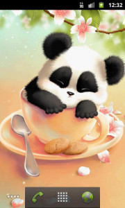 اسکرین شات برنامه Sleepy Panda Wallpaper 1