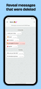 اسکرین شات 4 برنامه WAMR: Reveal deleted messages!