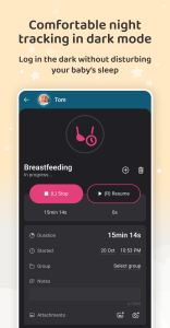 اسکرین شات 5 برنامه Baby Daybook - Newborn Tracker