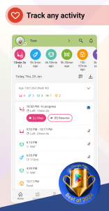 اسکرین شات برنامه Baby Daybook - Newborn Tracker 1