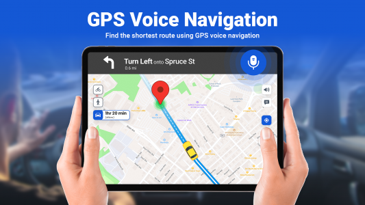 اسکرین شات برنامه GPS Earth Maps Live Navigation 2