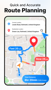 اسکرین شات 2 برنامه Satellite Map: Route Planner