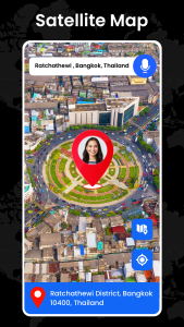 اسکرین شات 2 برنامه GPS Earth Maps Live Navigation