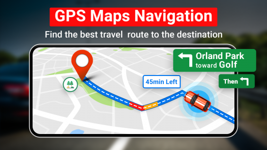 اسکرین شات برنامه GPS Earth Maps Live Navigation 5
