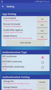 اسکرین شات برنامه App Locker 5