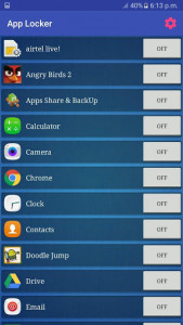 اسکرین شات برنامه App Locker 4