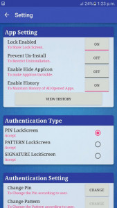 اسکرین شات برنامه App Locker 3