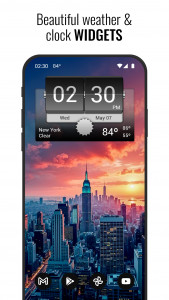 اسکرین شات برنامه 3D Flip Clock & Weather 1