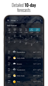 اسکرین شات 5 برنامه 3D Sense Clock & Weather