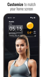 اسکرین شات 2 برنامه 3D Sense Clock & Weather