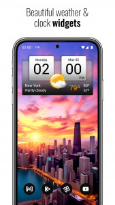 اسکرین شات برنامه Digital Clock & World Weather 1