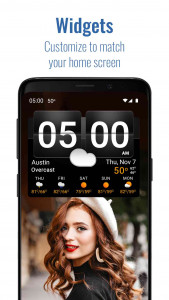 اسکرین شات برنامه Sense Flip Clock & Weather 2