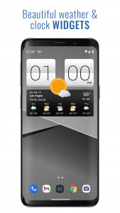 اسکرین شات برنامه Sense V2 Flip Clock & Weather 1